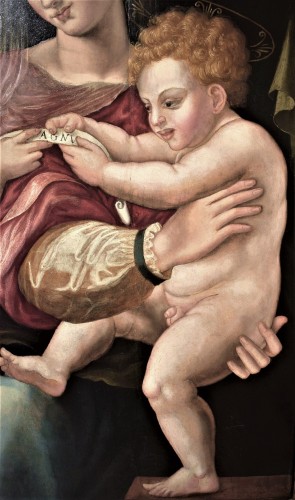 XVIe siècle et avant - Sainte Famille - Atelier de Michele Tosini (1503-1577)